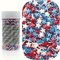 Patriotic Stars, Pearls & Jimmies Sprinkles Mix - 3oz Red White and Blue Edible Cake Decorations, Deluxe Cupcake Toppers for Independence Day, Memorial Day & Flag Day, Festive Dessert Topping Bottle (85g)